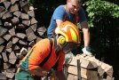Kohlenmeiler Aufbau