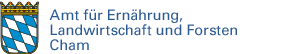 Schriftzug Amt für Ernährung, Landwirtschaft und Forsten Cham mit Link zur Startseite